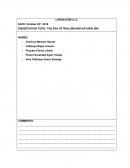 Realismo DISSERTATION TOPIC: THE ERA OF REALISM AND NATURALISM