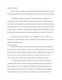 Informe de observación Componente natural. Página 1