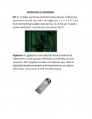 Configuracion electronica. CANTIDADES DE MEMORIA