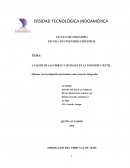 ANÁLISIS DE LAS FIBRAS NATURALES EN LA INDUSTRIA TEXTIL