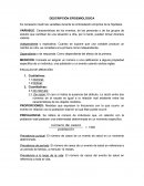 Descripción epidemiológica