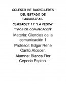 TIPOS DE COMUNICACIÓN