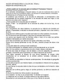 Ensayo ¿Cómo puede ser la escuela para el mañana? Francesco Tonucci