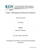 Unidad I: “Metodologías de Desarrollo de Software”