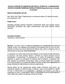 Organizaciones y el concepto de sistemas