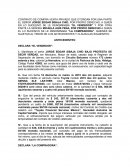 CONTRATO DE COMPRA VENTA PRIVADO QUE OTORGAN POR UNA PARTE EL SEÑOR JORGE EDGAR SIBAJA CHÍO