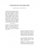 TRABAJOD E FISICA COEFICIENTE DE FRICCIÓN