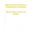 Manual Determinativo y Sistemático de Bergey