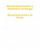 Manual Determinativo y Sistemático de Bergey