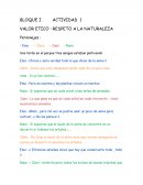 Ensayo sobre una Historieta de respeto a la naturaleza