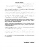 MEDALLA DE ORO PARA EL PERÚ EN IBEROAMERICANO DE QUÍMICA