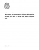 Motivaciones de las personas de la región Metropolitana de Chile para elegir a Uber X como fuente de ingresos extra