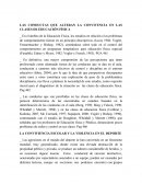 LAS CONDUCTAS QUE ALTERAN LA CONVIVENCIA EN LAS CLASES DE EDUCACIÓN FÍSICA