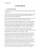 Sintesis "la vida intelectual"