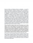 Este libro plantea los diferentes procesos de aprendizaje