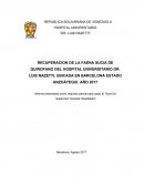Informe presentado como requisito parcial para optar al Título De Supervisor General Hospitalario