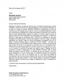 Mediante la presente me permito informar que la novedad ocurrida para la fecha 03/08/2017