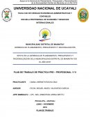 APOYO EN LA GERENCIA DE PLANEAMIENTO, PRESUPUESTO Y RACIONALIZACIÓN DE LA MUNICIPALIDAD DISTRITAL DE MANANTAY EN EL AÑO 2016