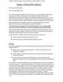 Discapacidad visual. Causas. Página 1
