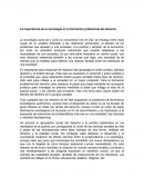 La importancia de la sociología en la formación profesional del derecho