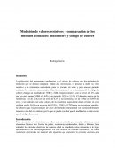 Medición de valores resistivos y comparación de los métodos utilizados: multímetro y código de colores