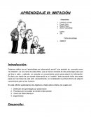 APRENDIZAJE III: IMITACIÓN