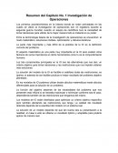 Resumen Capitulo 1 Investigacion de Operaciones