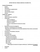 ESTRUCTURA DEL TRABAJO ESPECIAL DE GRADO TSU