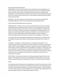 ERICK ERICKSON TEORIA PSICOSOCIAL. Página 1