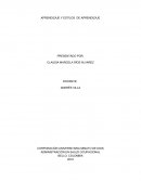 APRENDIZAJE Y ESTILOS DEL APRENDIZAJE
