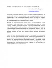 RESUMEN LA CONSTRUCCION DEL MAL COMO PERSONAJE EN EL ETERNAUTA. Página 1