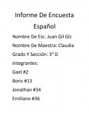 Informe de encuesta español