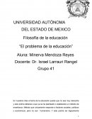 El problema de la educación