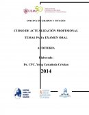 CURSO DE ACTUALIZACIÓN PROFESIONAL