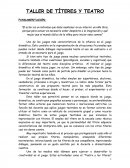 TALLER DE TÍTERES Y TEATRO