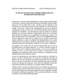 EL ROL DE LOS COSTOS BAJO NORMA INTERNACIONAL DE INFORMACIÓN FINANCIERA (NIIF)