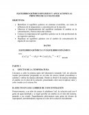 EQUILIBRIO QUÍMICO DINÁMICO Y APLICACIONES AL PRINCIPIO DE LE CHATELIER