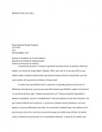 Gestion de Proyectos de software.. Página 1