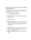 Proceso Productivo de la planta sucursal Unare, de la empresa PERFILADORA GUAYANA, C.A
