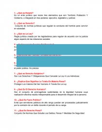 DERECHO CUESTIONARIO. Página 1