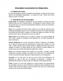 Prohibido suicidarse en primavera libro