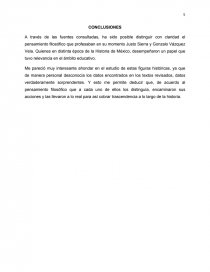 Concepto filosófico de la educación en México durante la época de Justo Sierra. Página 5