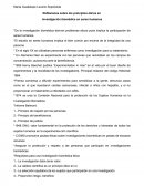 Principios eticos en la investigacion biomedica