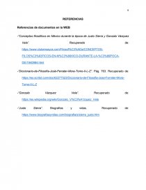 Concepto filosófico de la educación en México durante la época de Justo Sierra. Página 6