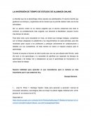 LA INVERSIÓN DE TIEMPO DE ESTUDIO DE ALUMNOS ONLINE