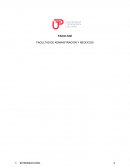 FACULTAD DE ADMINISTRACIÓN Y NEGOCIOS GESTION GERENCIAL