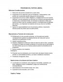 Reducción del periodo presidencial a cuatro años.