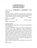 Psicologicas II Nombre del taller: "cuidandome y apreciando a los demas"