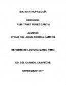 Reporte de lectura Mario Timio La patología de los pobres