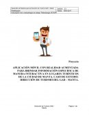 APLICACIÓN MÓVIL CON REALIDAD AUMENTADA PARA BRINDAR INFORMACIÓN ESPECIFICA DE MANERA INTERACTIVA EN LUGARES TURÍSTICOS DE LA CIUDAD DE MANTA. CASO DE ESTUDIO: DIRECCIÓN DE TURISMO DEL GAD – MANTA